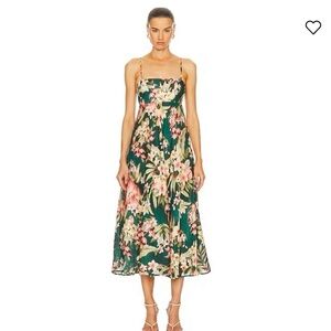Floral Green Dress